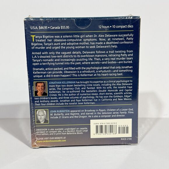 Jonathan Kellerman Obsession 2007 Compact Disc Unabridged - Picture 4 of 6